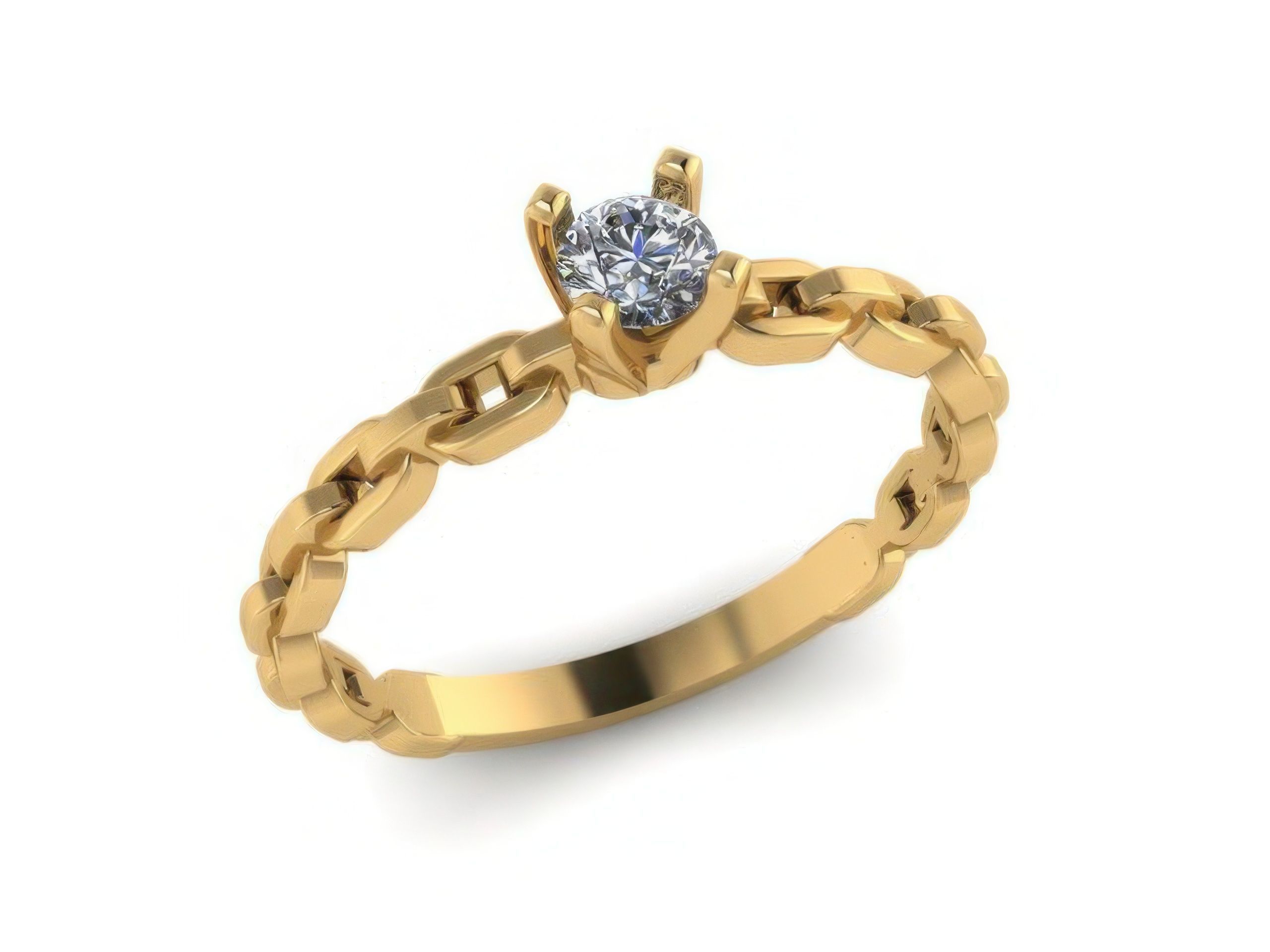 Diamond Ring 3D print model_1