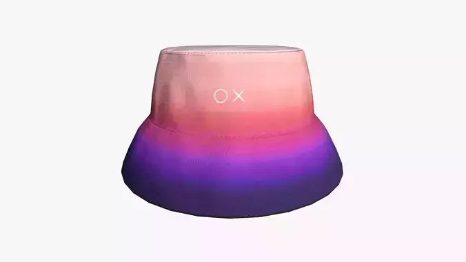 Bucket Hat 20 - Character Design Fashion Low-poly 3D model