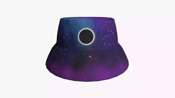 Bucket Hat 15 - Character Design Fashion Low-poly 3D model