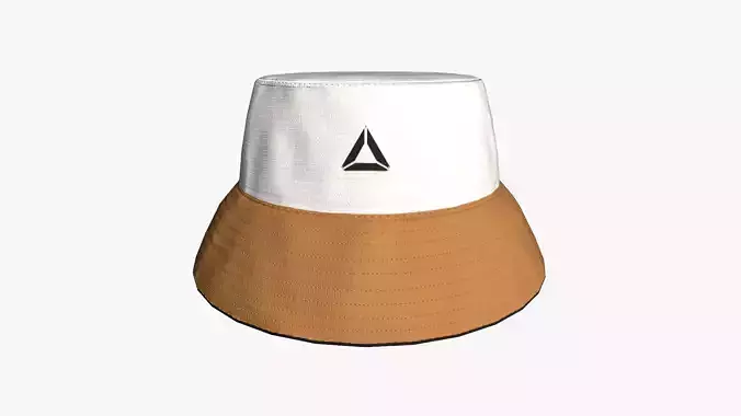 Bucket Hat 12 - Character Design Fashion Low-poly 3D model
