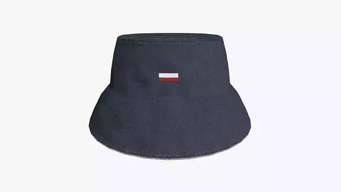 Bucket Hat 10 - Character Design Fashion Low-poly 3D model