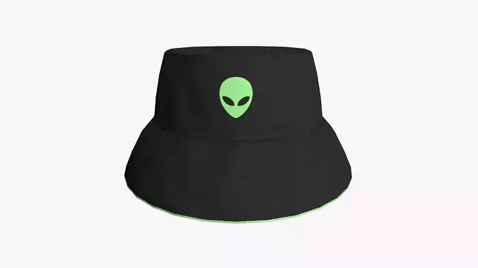 Bucket Hat 04 - Character Design Fashion Low-poly 3D model