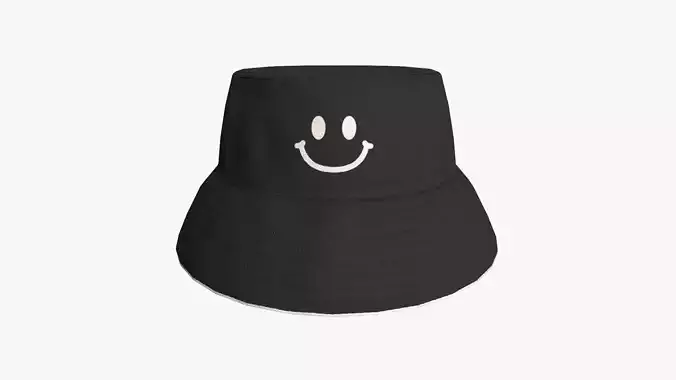 Bucket Hat 02 - Character Design Fashion Low-poly 3D model