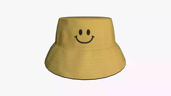 Bucket Hat 01 - Character Design Fashion Low-poly 3D model