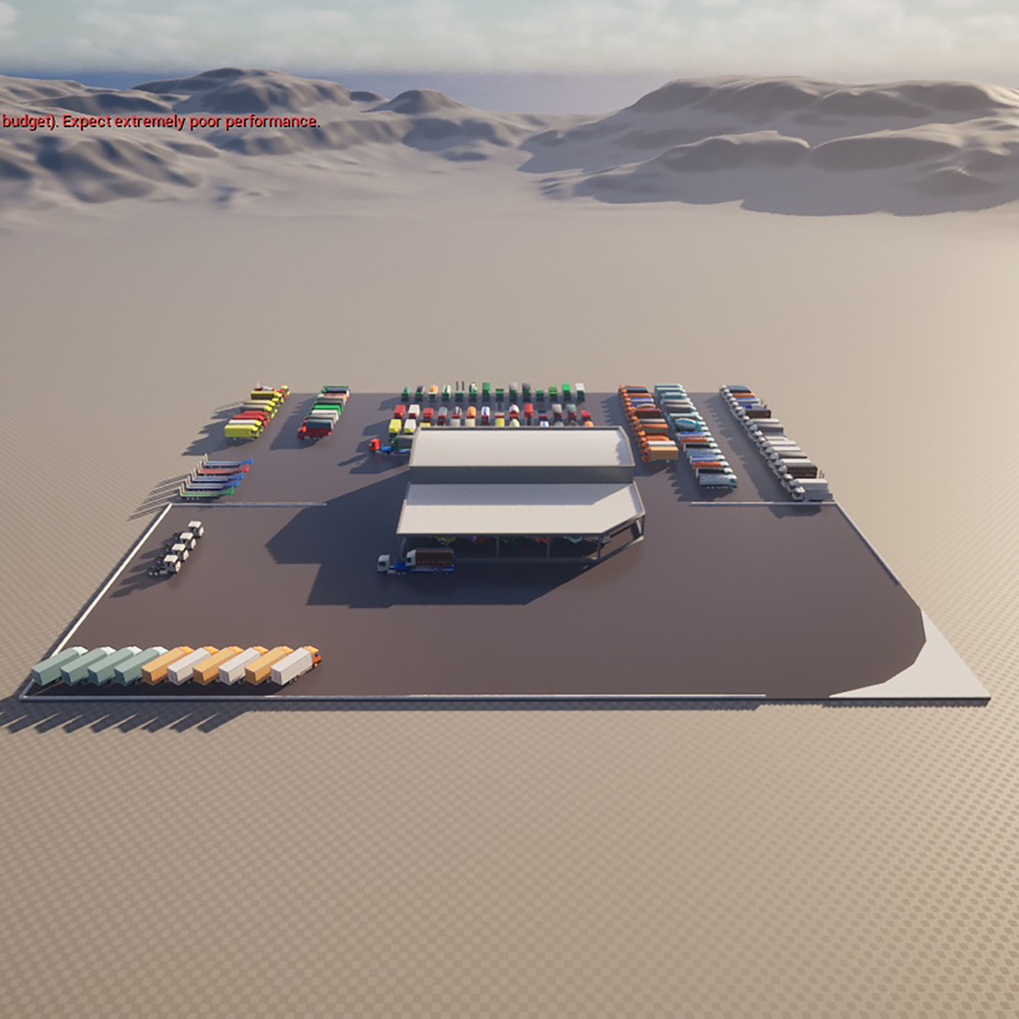 truck showroom Low-poly 3D model_26