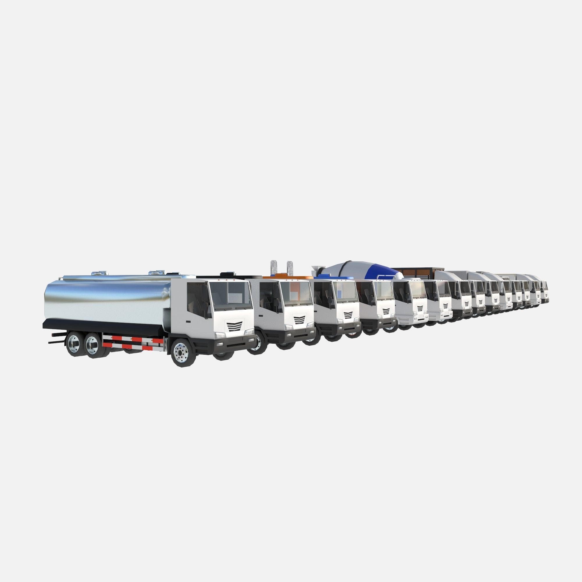 truck showroom Low-poly 3D model_23