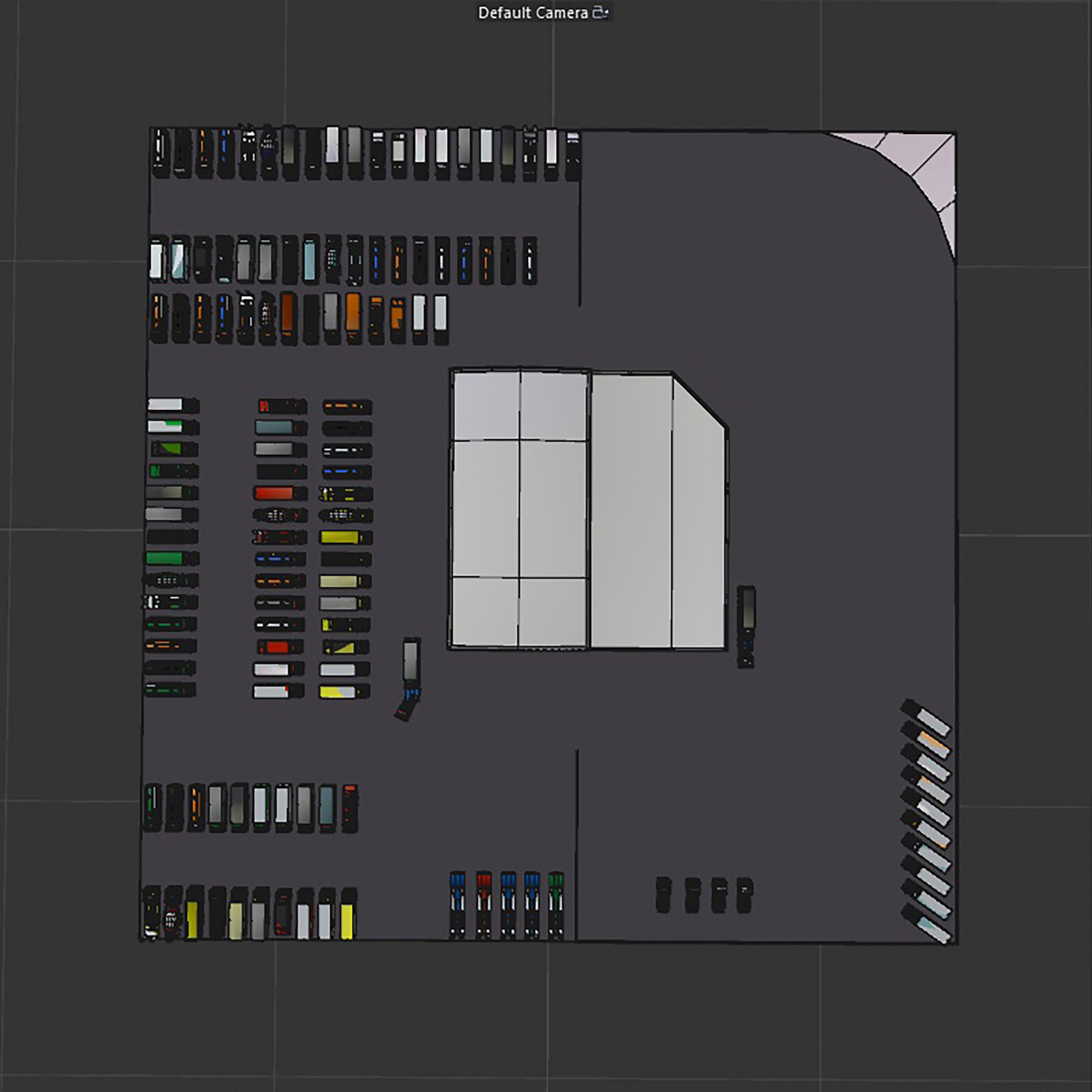 truck showroom Low-poly 3D model_35