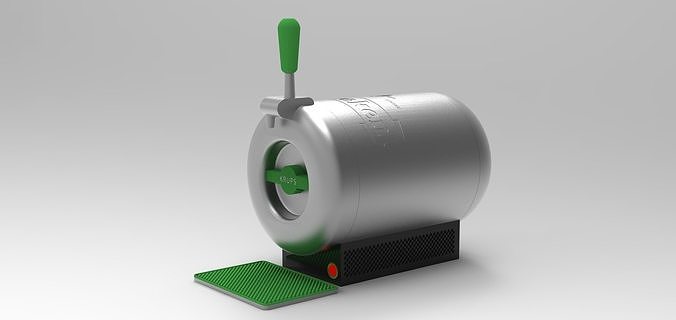 Heineken The Sub  High Quality Beer Tap Draught Beer Machine 3D model 5