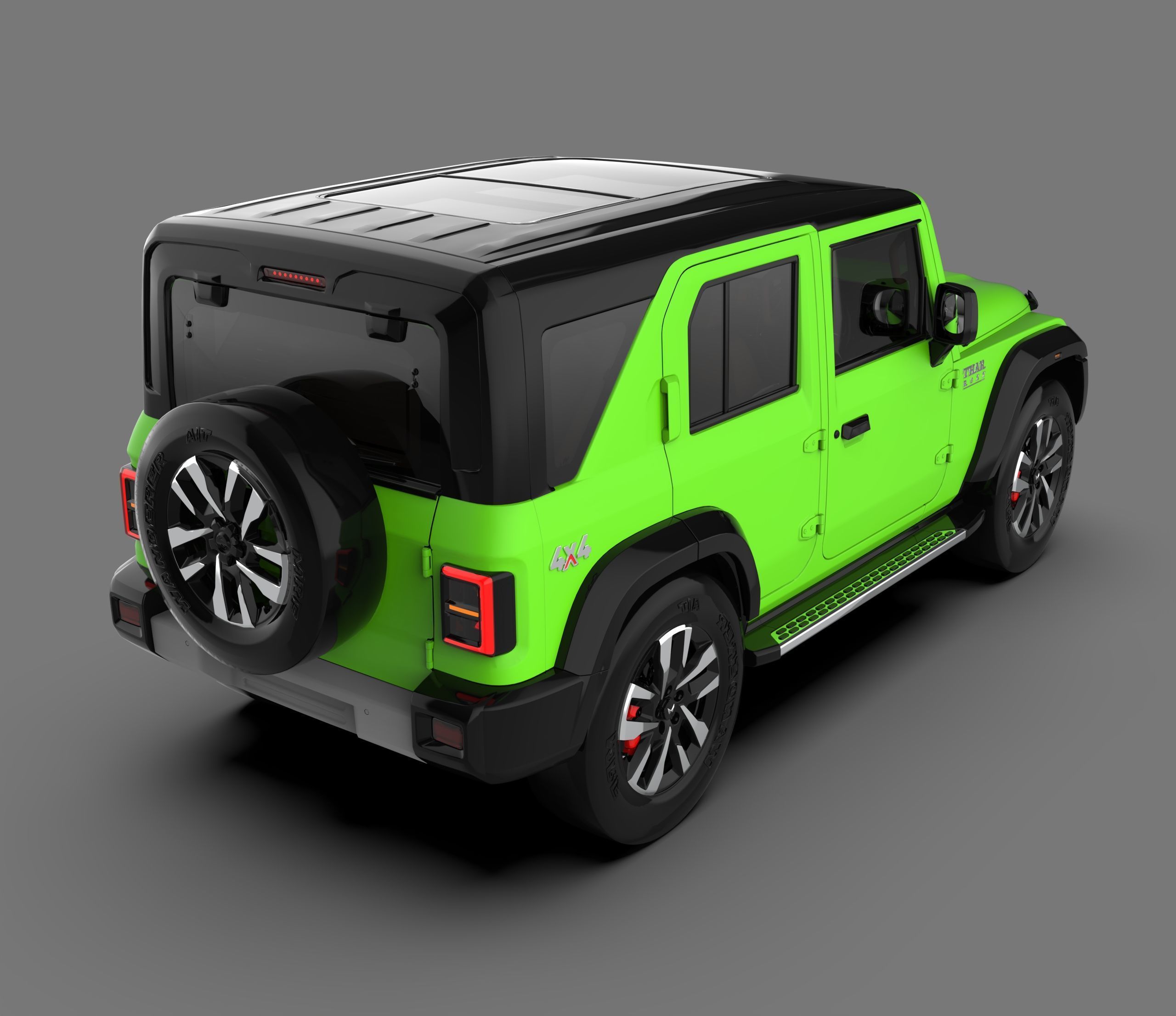 Mahindra Thar ROXX 2025 3D model_4