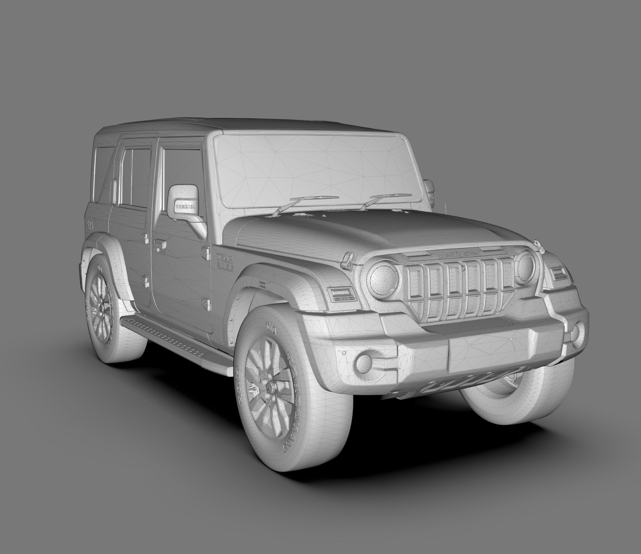 Mahindra Thar ROXX 2025 3D model_7
