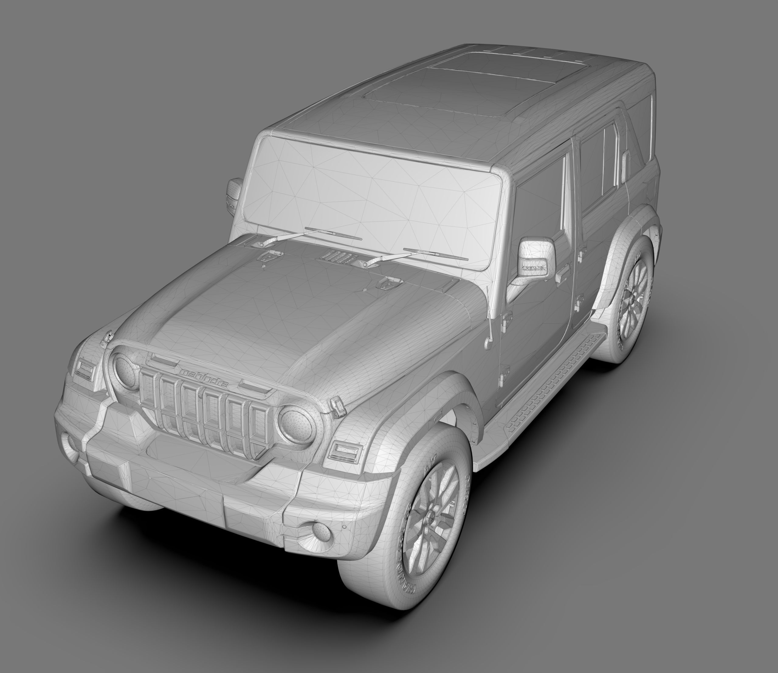 Mahindra Thar ROXX 2025 3D model_8
