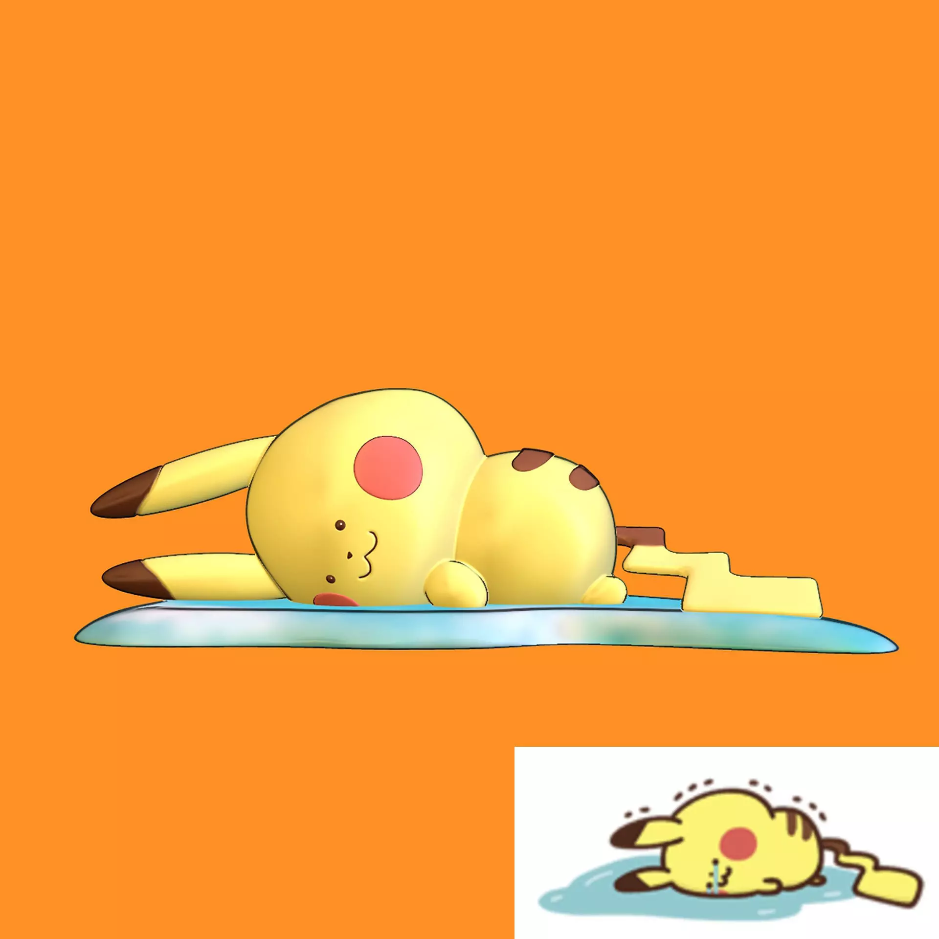 Pikachu Crying 3D print model_0