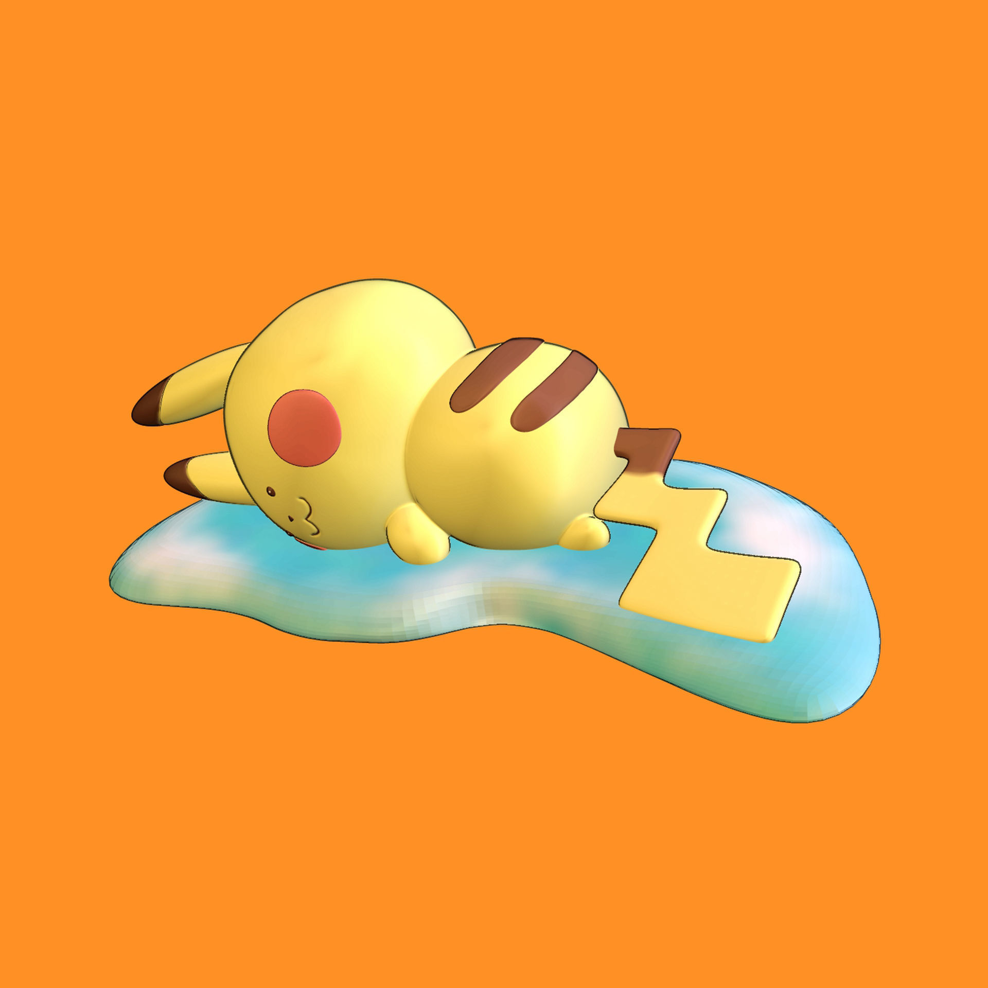 Pikachu Crying 3D print model_1