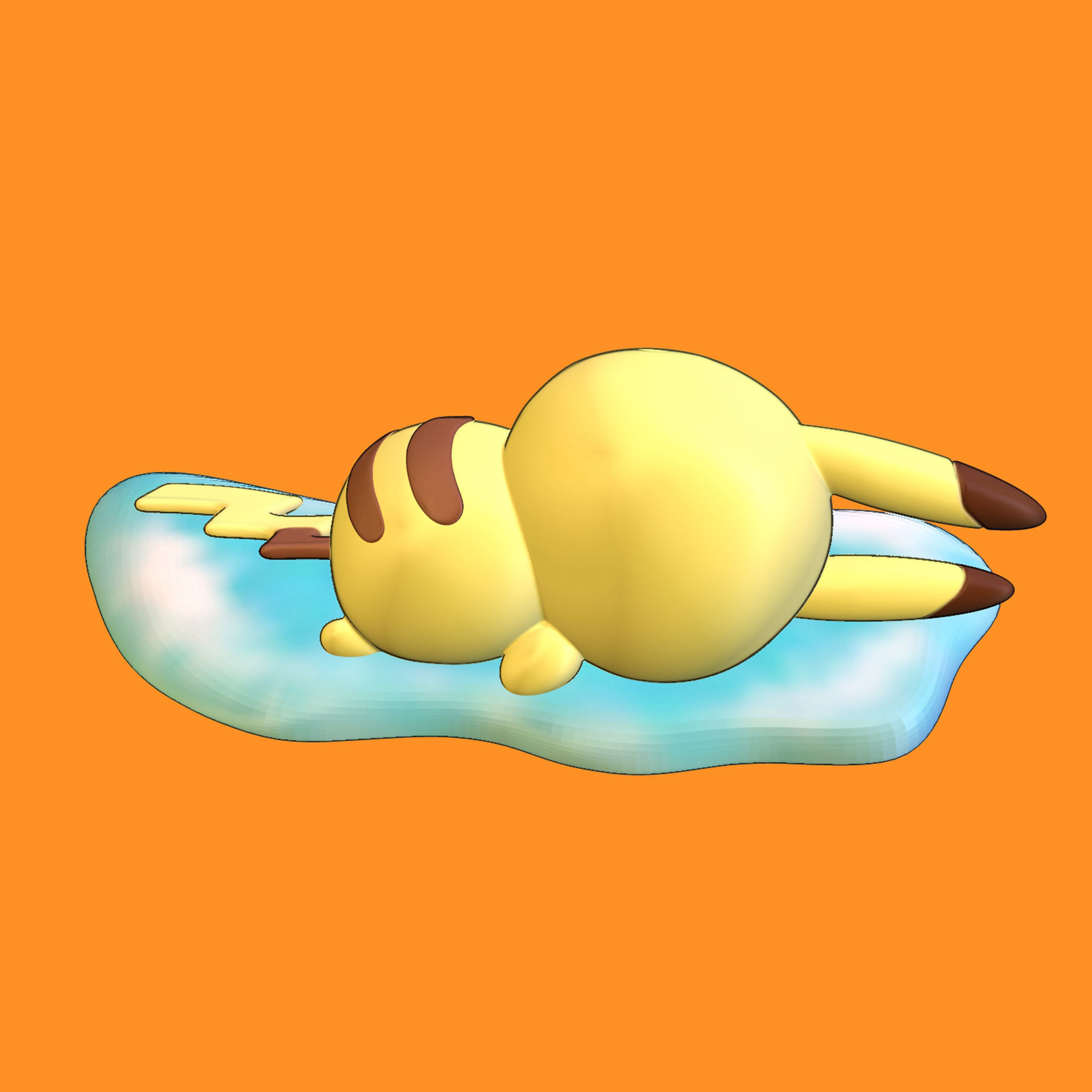 Pikachu Crying 3D print model_3