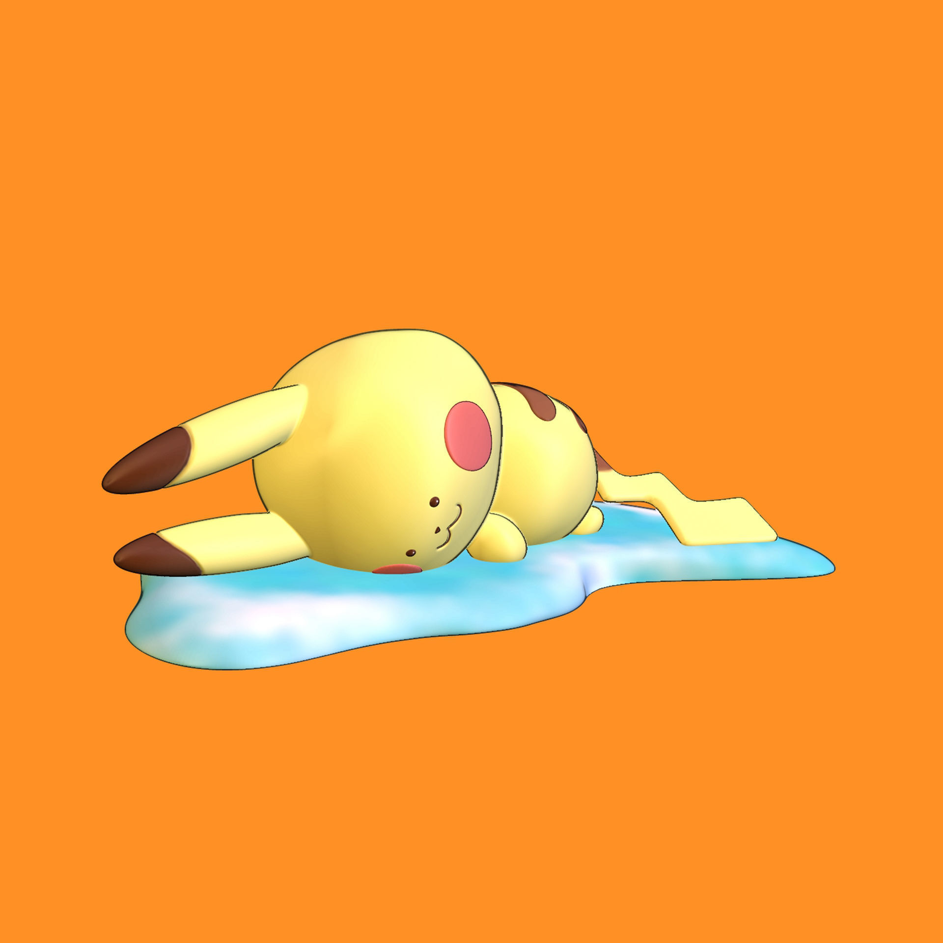 Pikachu Crying 3D print model_2