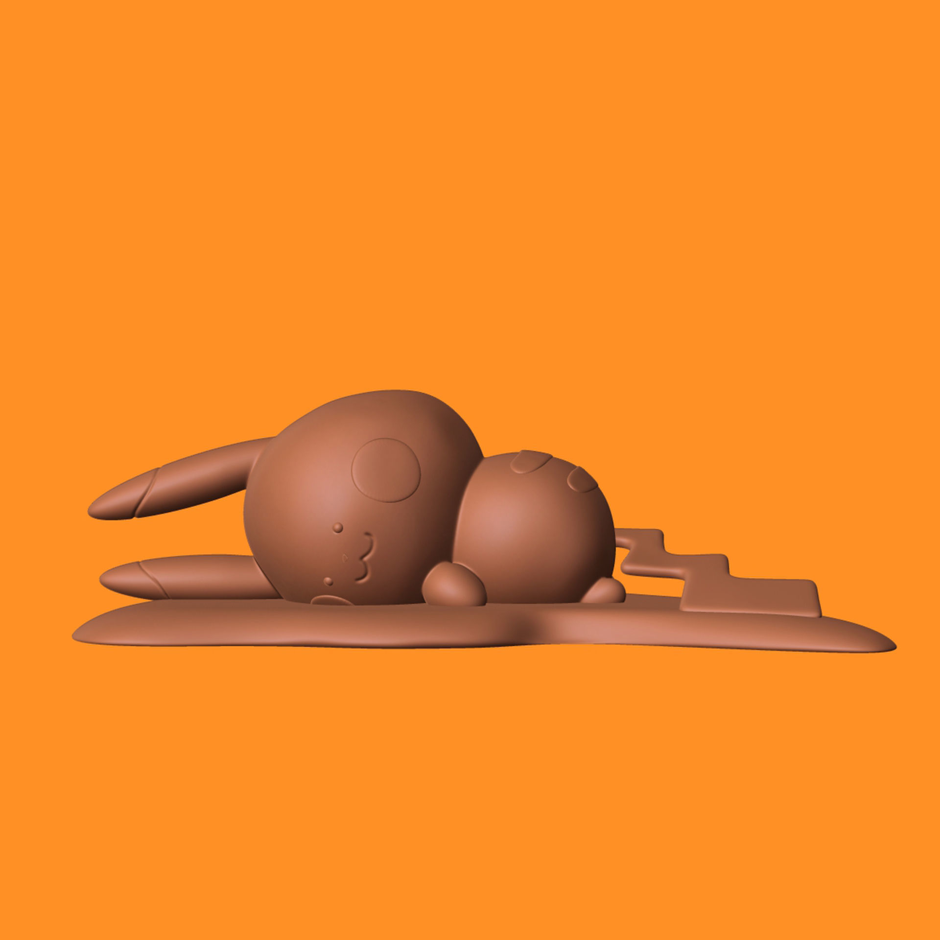 Pikachu Crying 3D print model_4