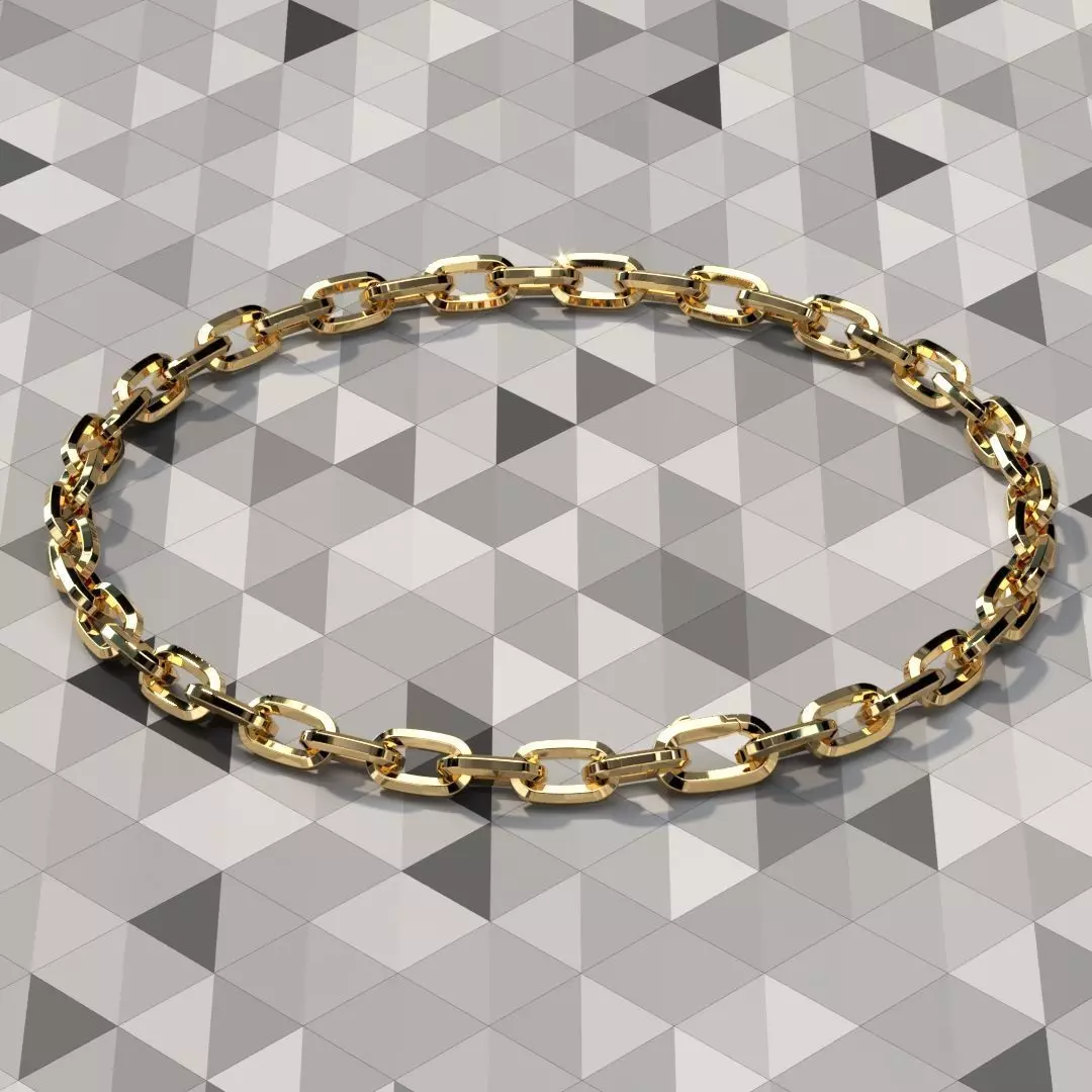Brutal Chain Necklace 3D print model_0