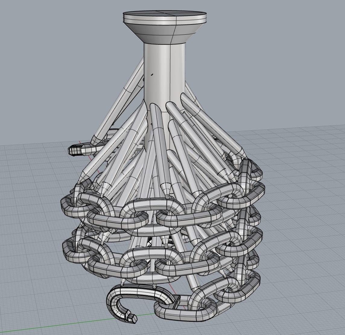 Brutal Chain Necklace 3D print model_6