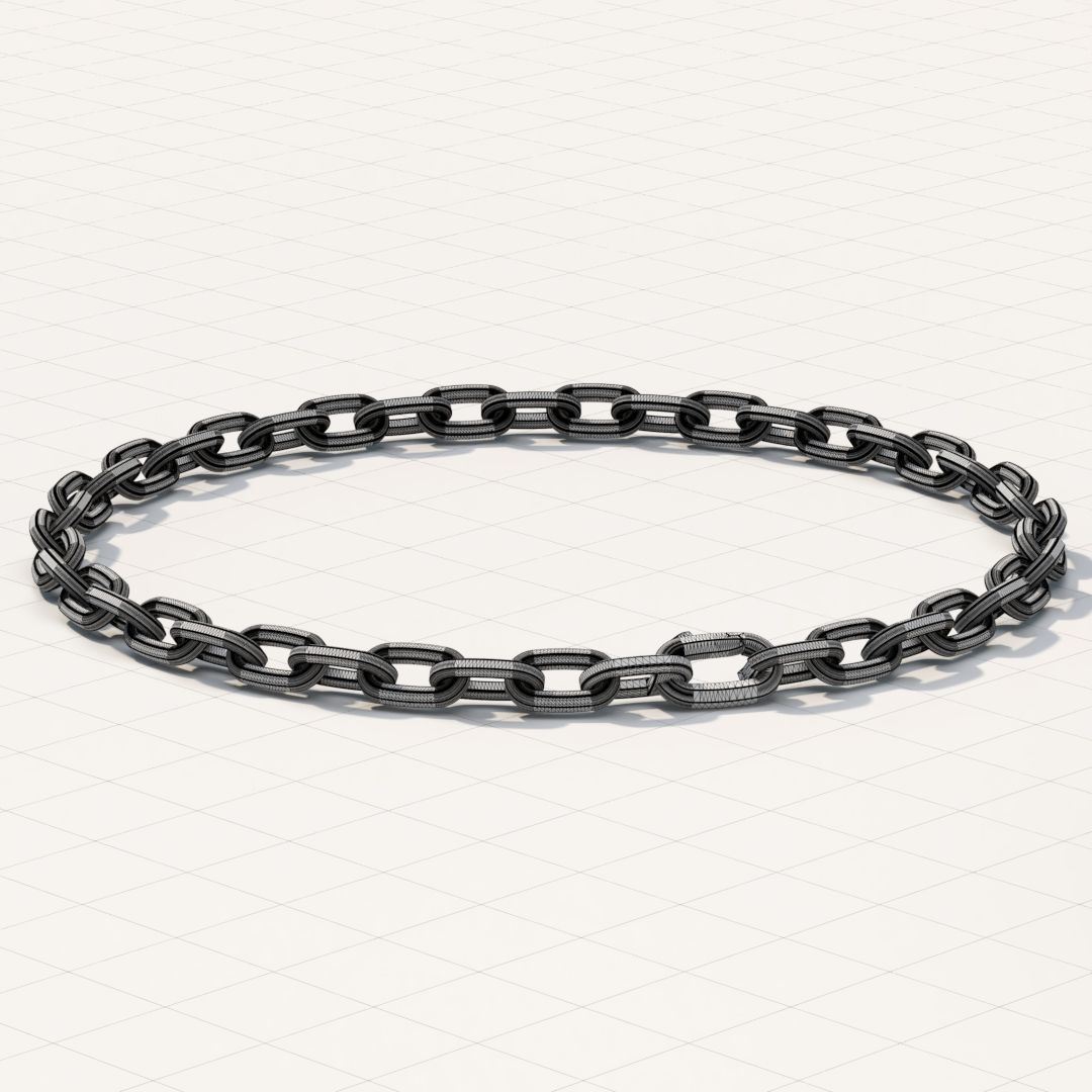 Brutal Chain Necklace 3D print model_8
