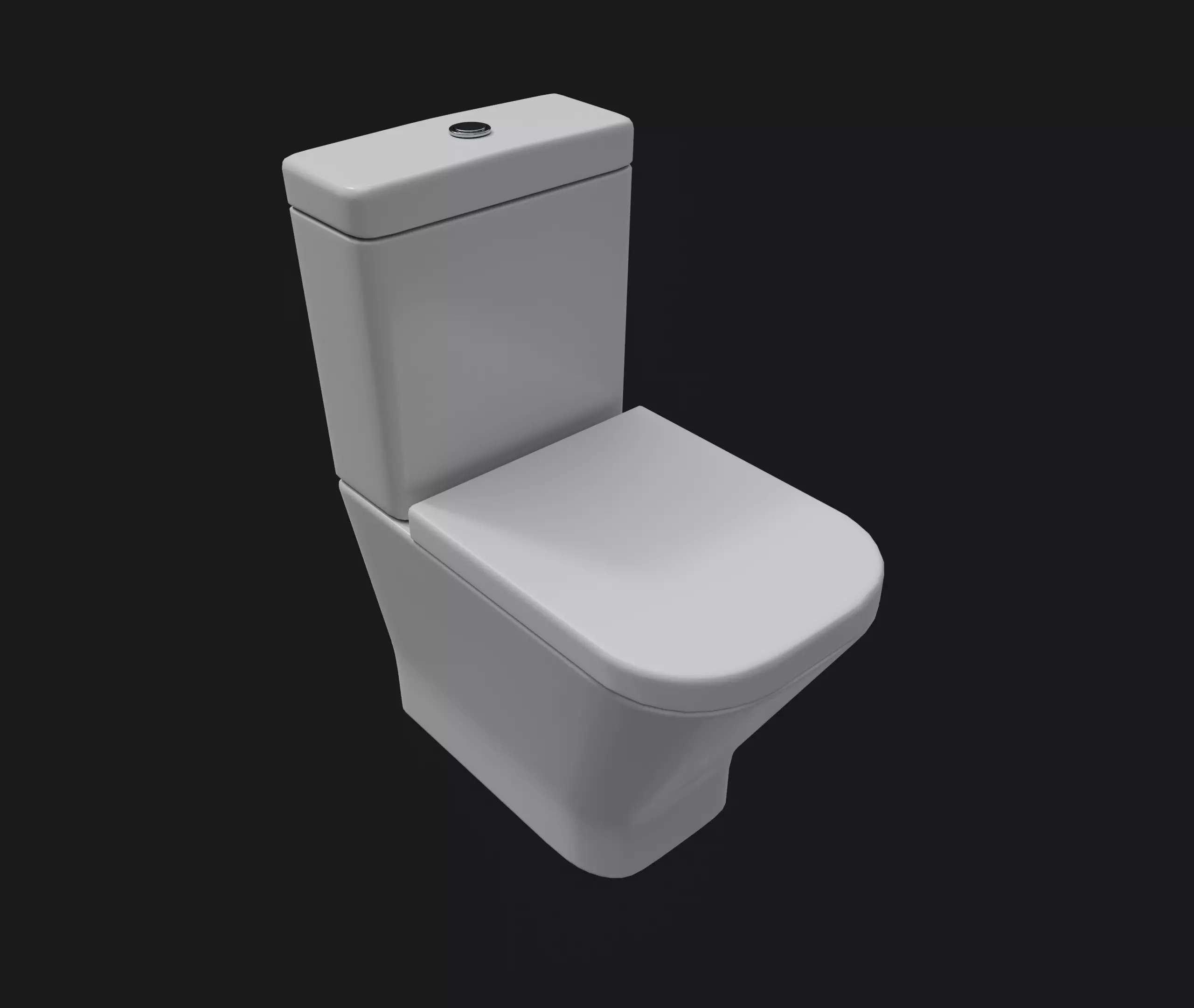 WC Toilet 3d model Roca Gap compact Free low-poly 3D model