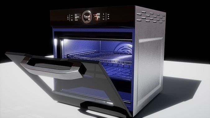 Ultra Realistic 3D Oven Model Low-poly 3D model