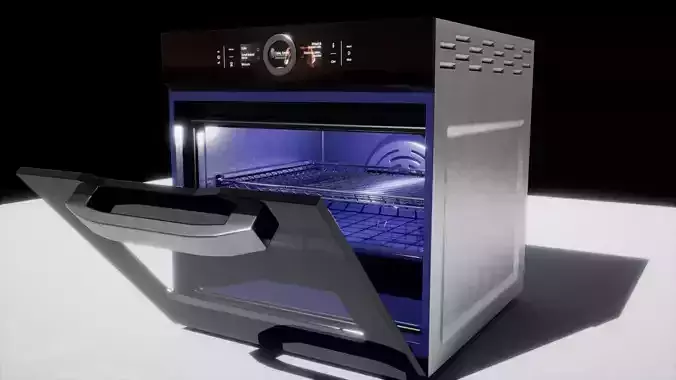 Ultra Realistic 3D Oven Model Low-poly 3D model
