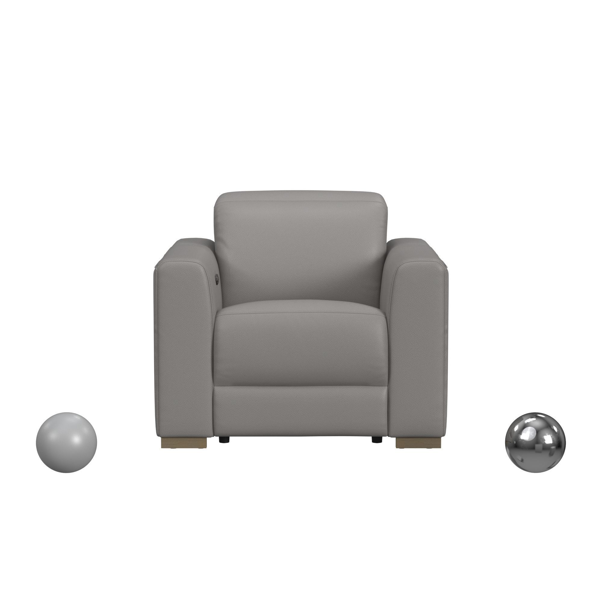 Aurora Power Recliner with Power Headrest 3D model_1
