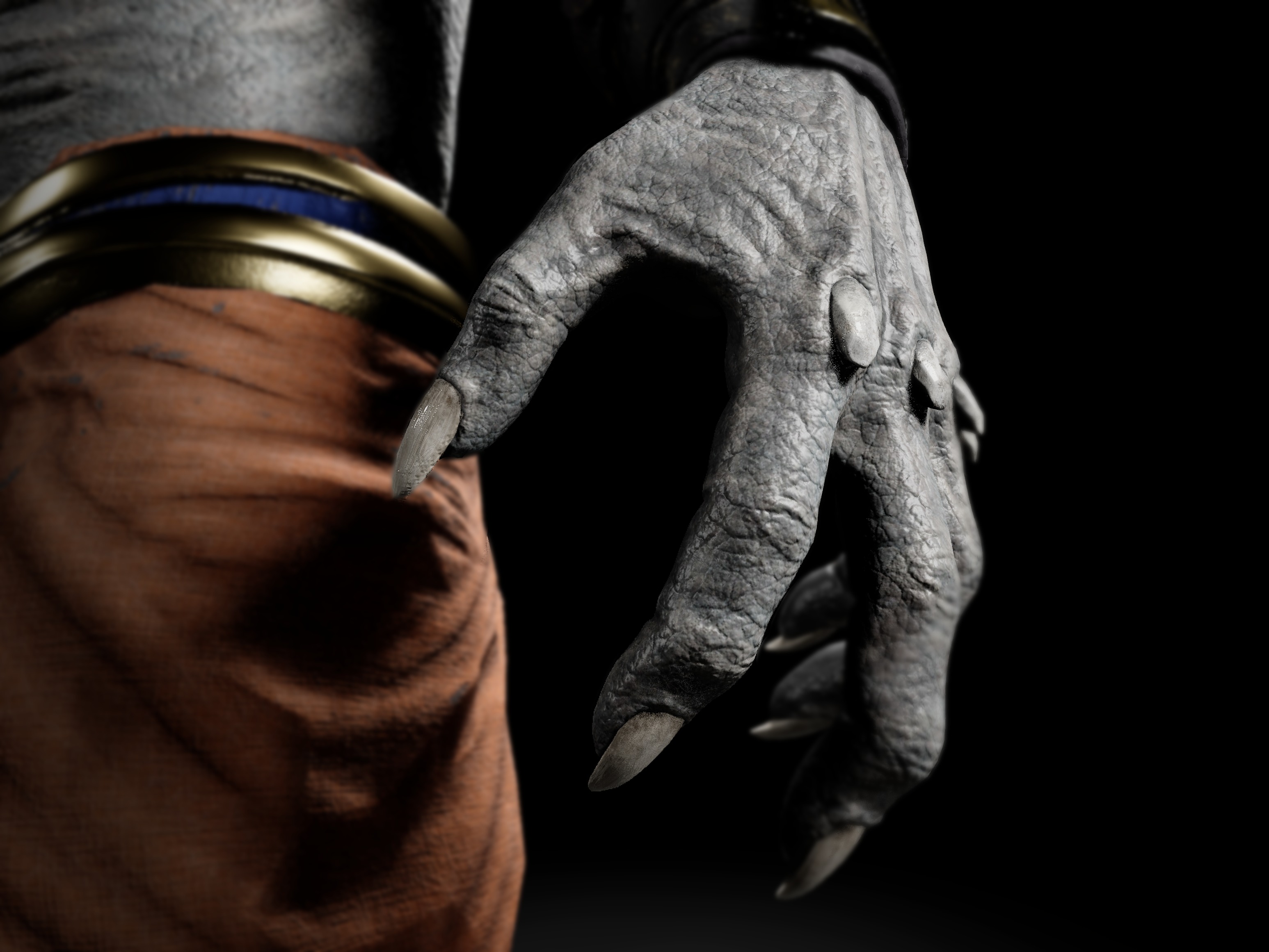 Elephant Warrior Low-poly 3D model_9