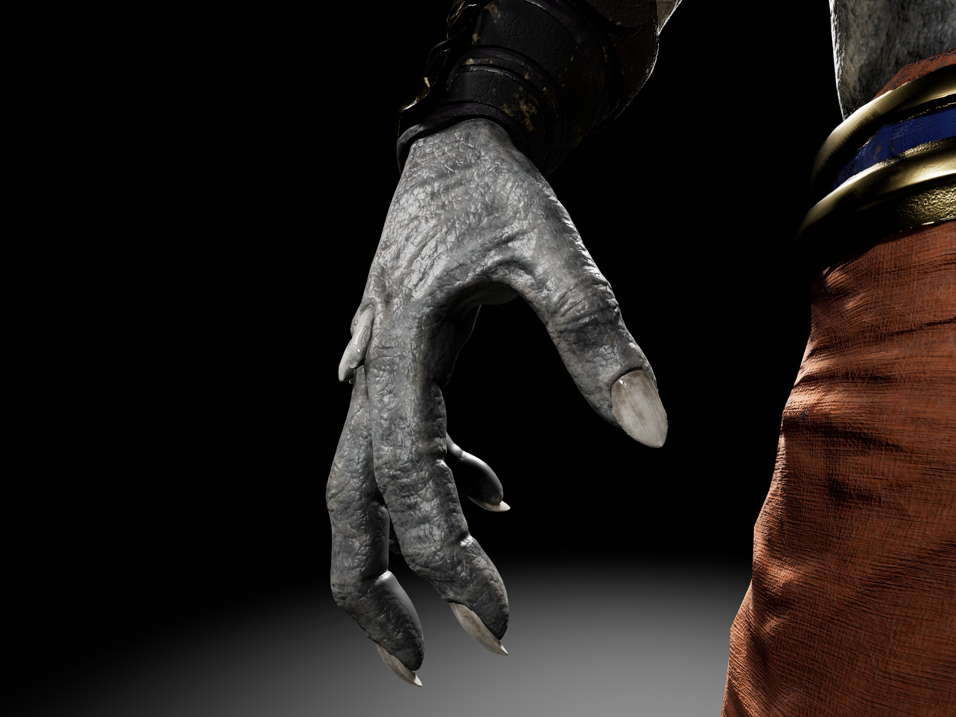 Elephant Warrior Low-poly 3D model_10