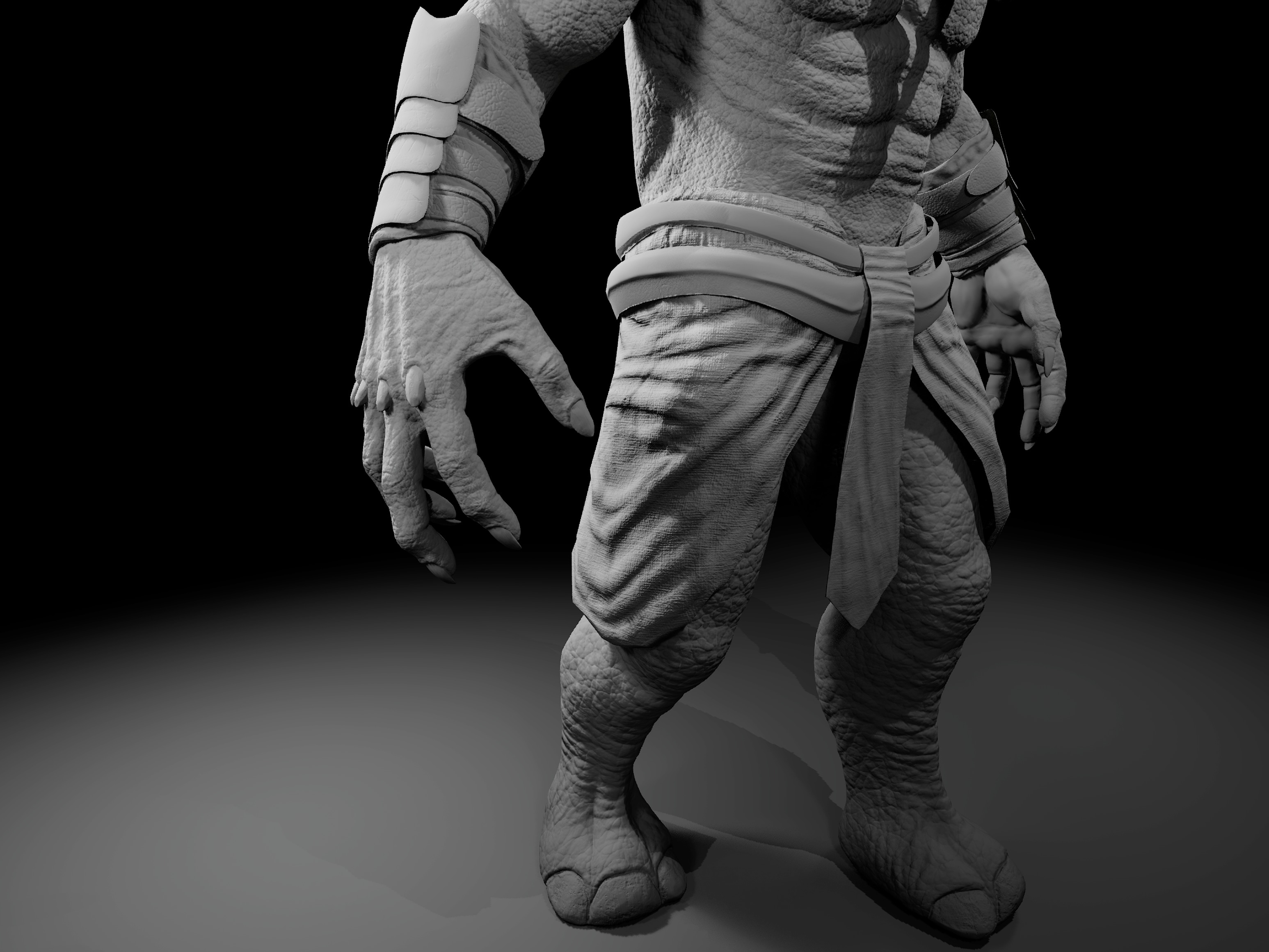 Elephant Warrior Low-poly 3D model_19