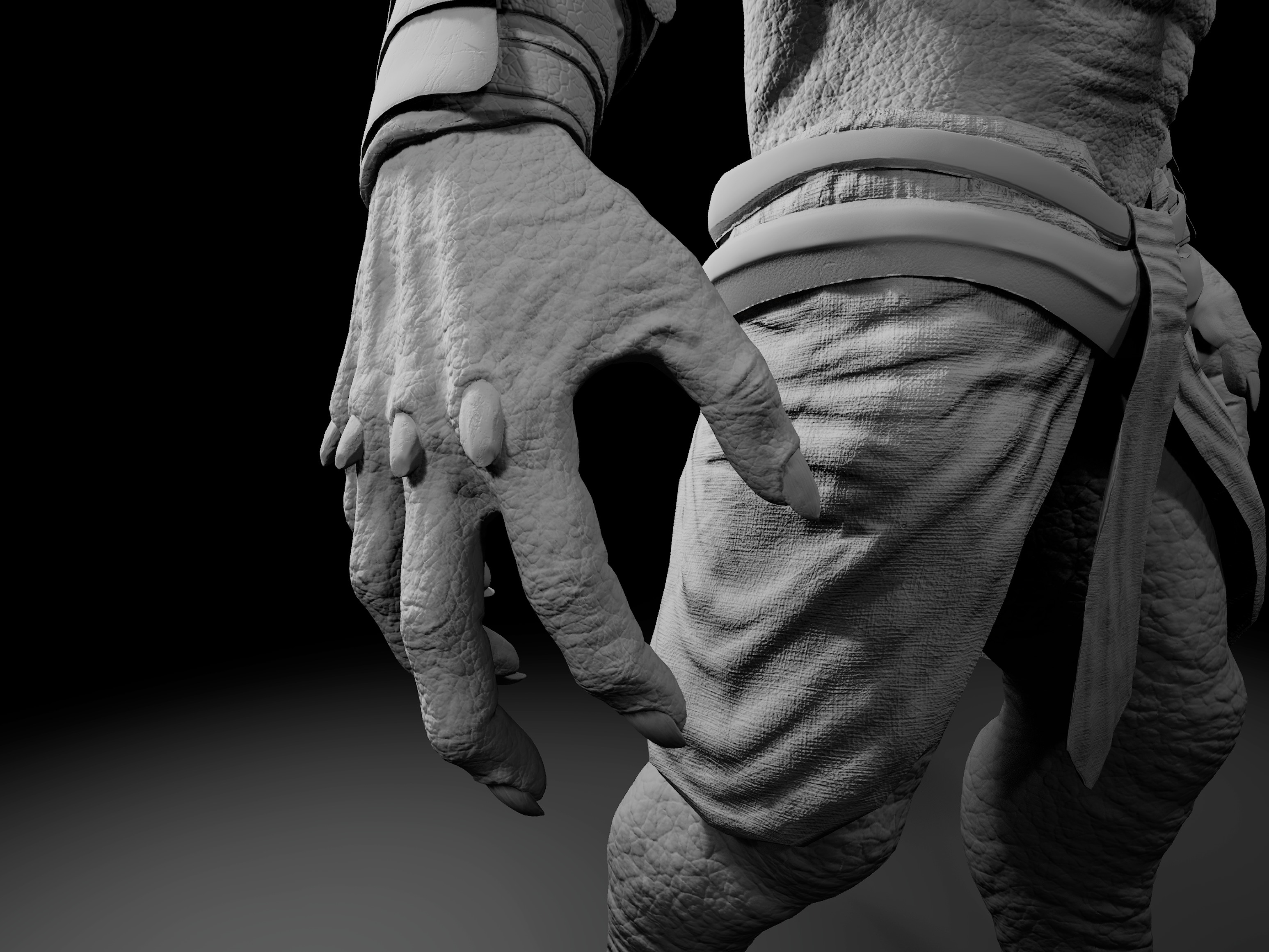 Elephant Warrior Low-poly 3D model_18