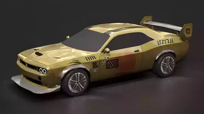 Dodge Challenger SRT - Lowpoly