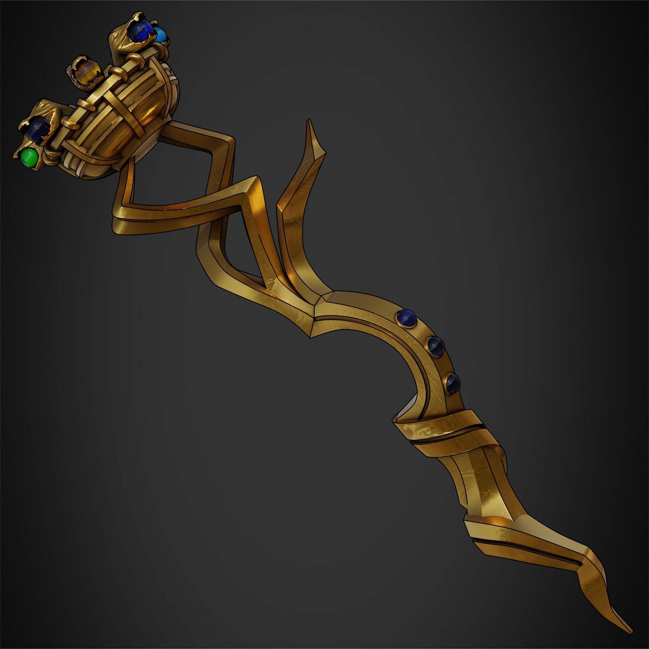 Overlord Staff of Ainz Ooal Gown for Cosplay 3D print model_4