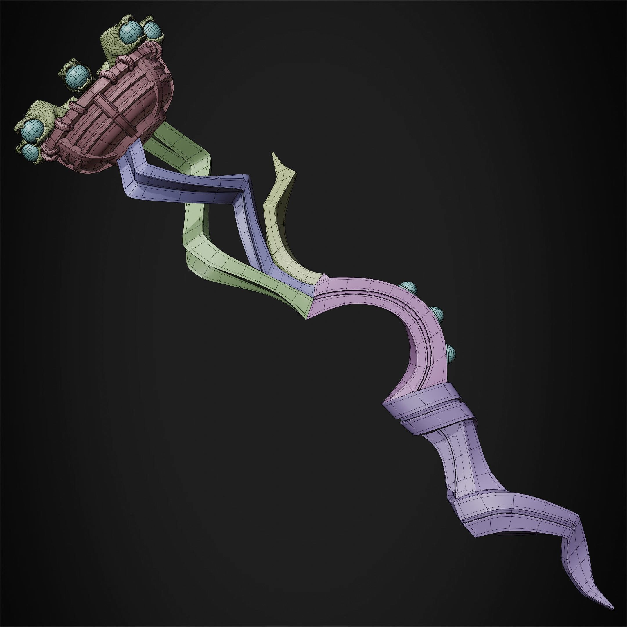 Overlord Staff of Ainz Ooal Gown for Cosplay 3D print model_16