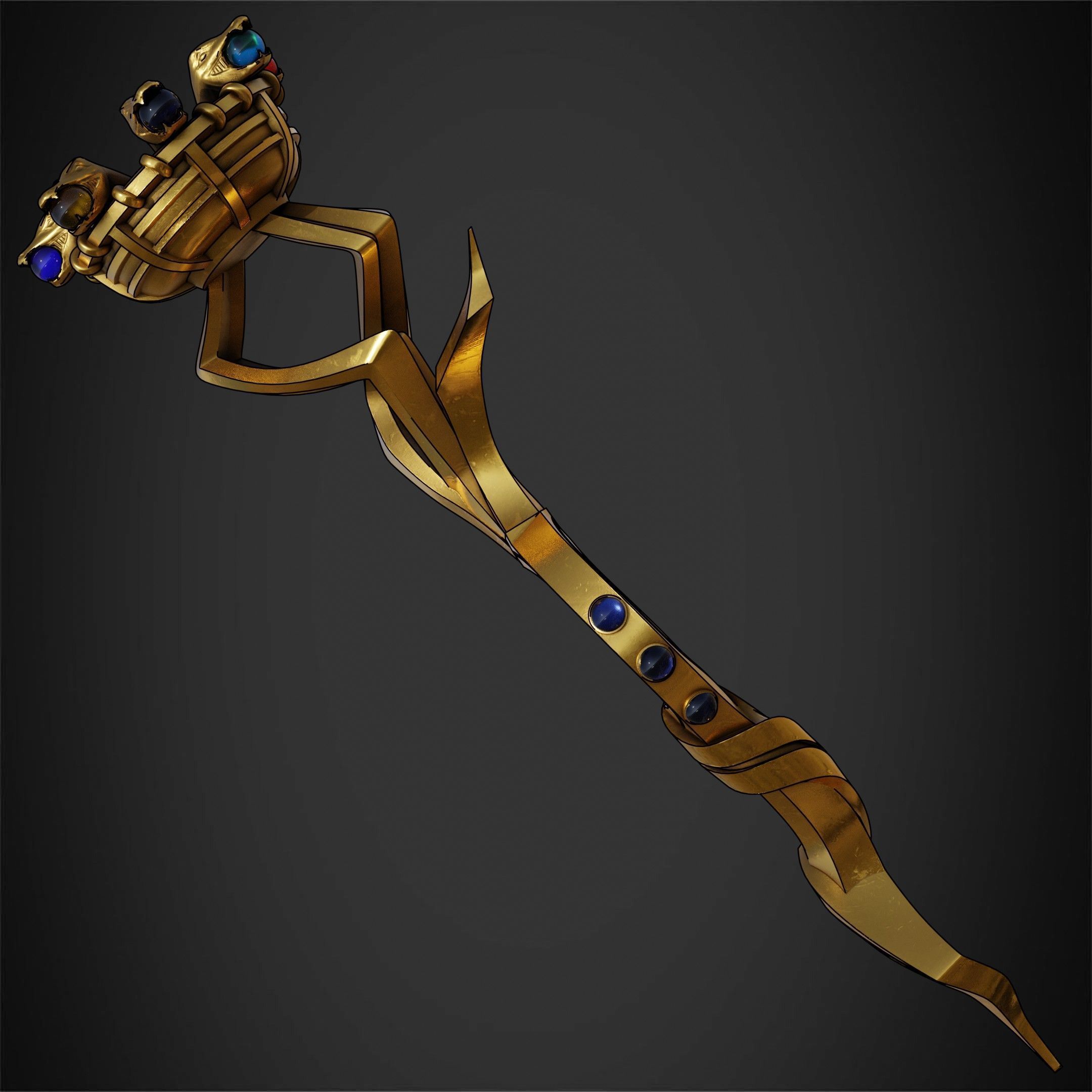 Overlord Staff of Ainz Ooal Gown for Cosplay 3D print model_5