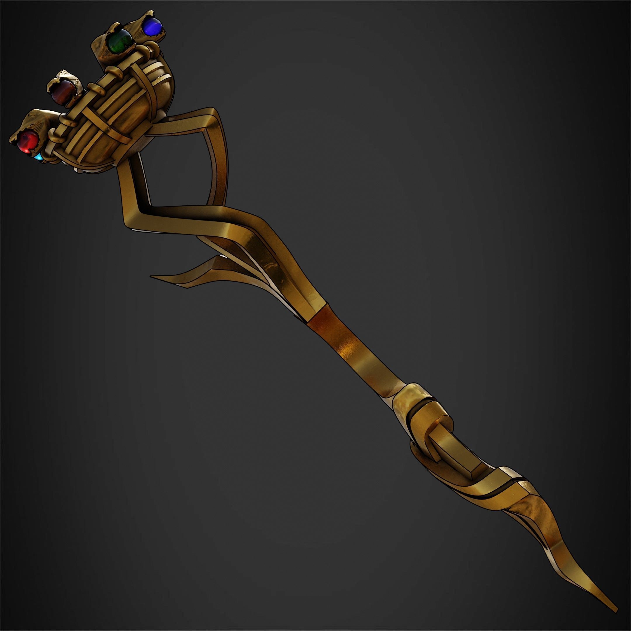Overlord Staff of Ainz Ooal Gown for Cosplay 3D print model_9