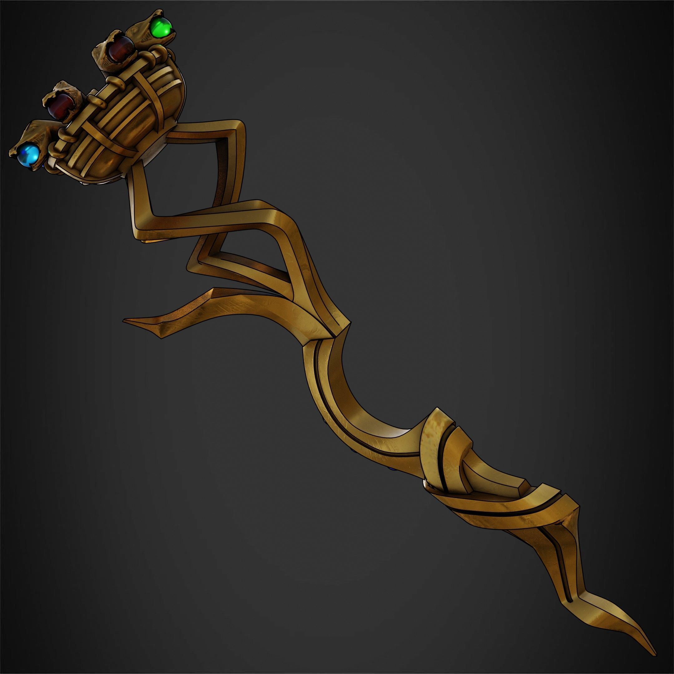 Overlord Staff of Ainz Ooal Gown for Cosplay 3D print model_8