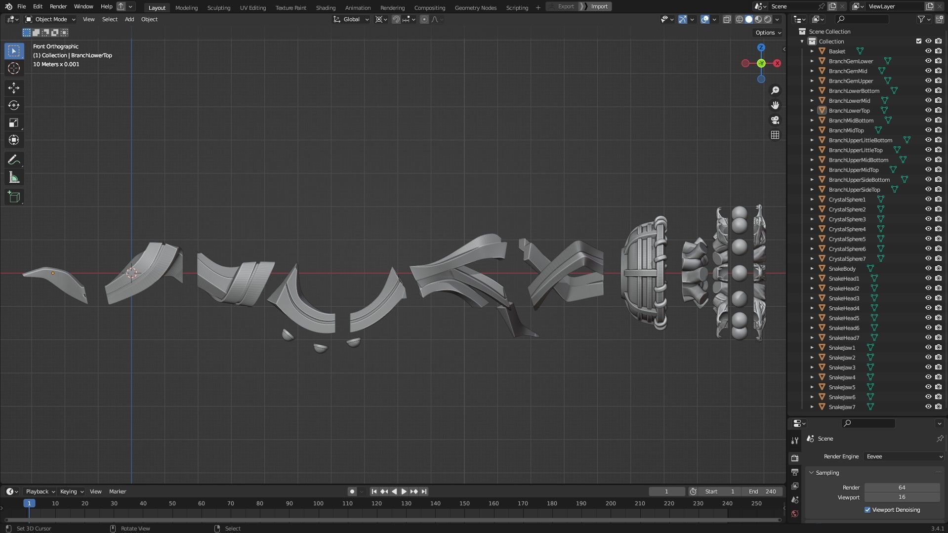 Overlord Staff of Ainz Ooal Gown for Cosplay 3D print model_11