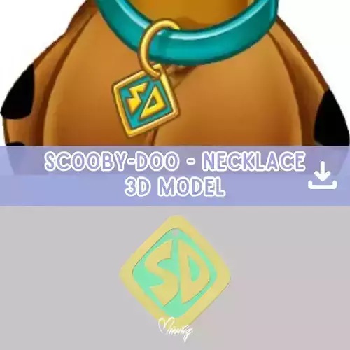 Scooby-Doo necklace 3D print model