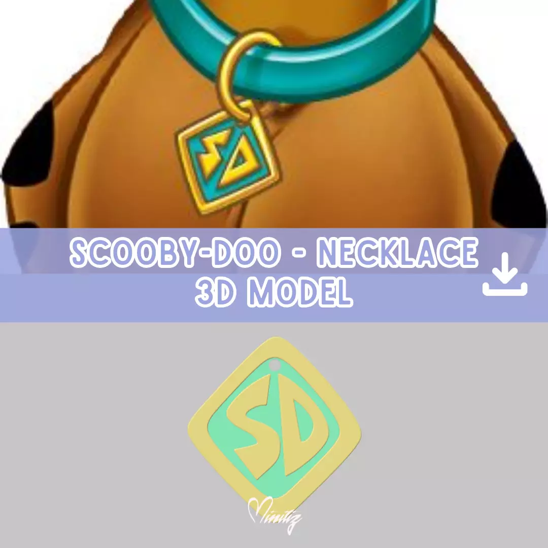 Scooby-Doo necklace 3D print model
