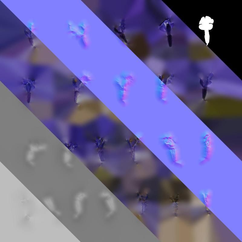 Anydrafts Salvia farinacea Flower 02 Texture_8