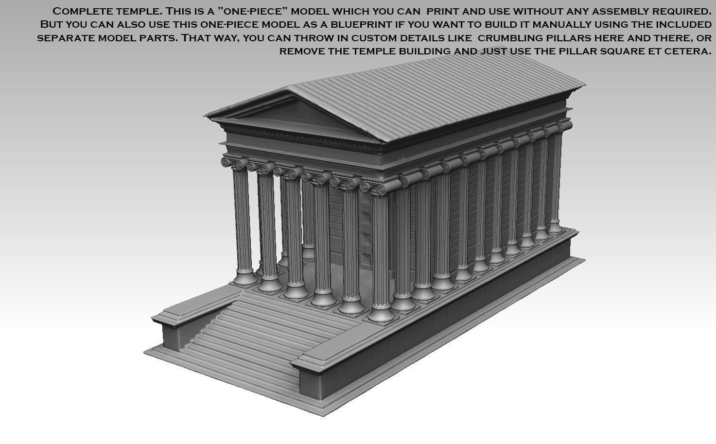 Roman Temple Builder ROYALTY FREE VERSION 3D print model_4