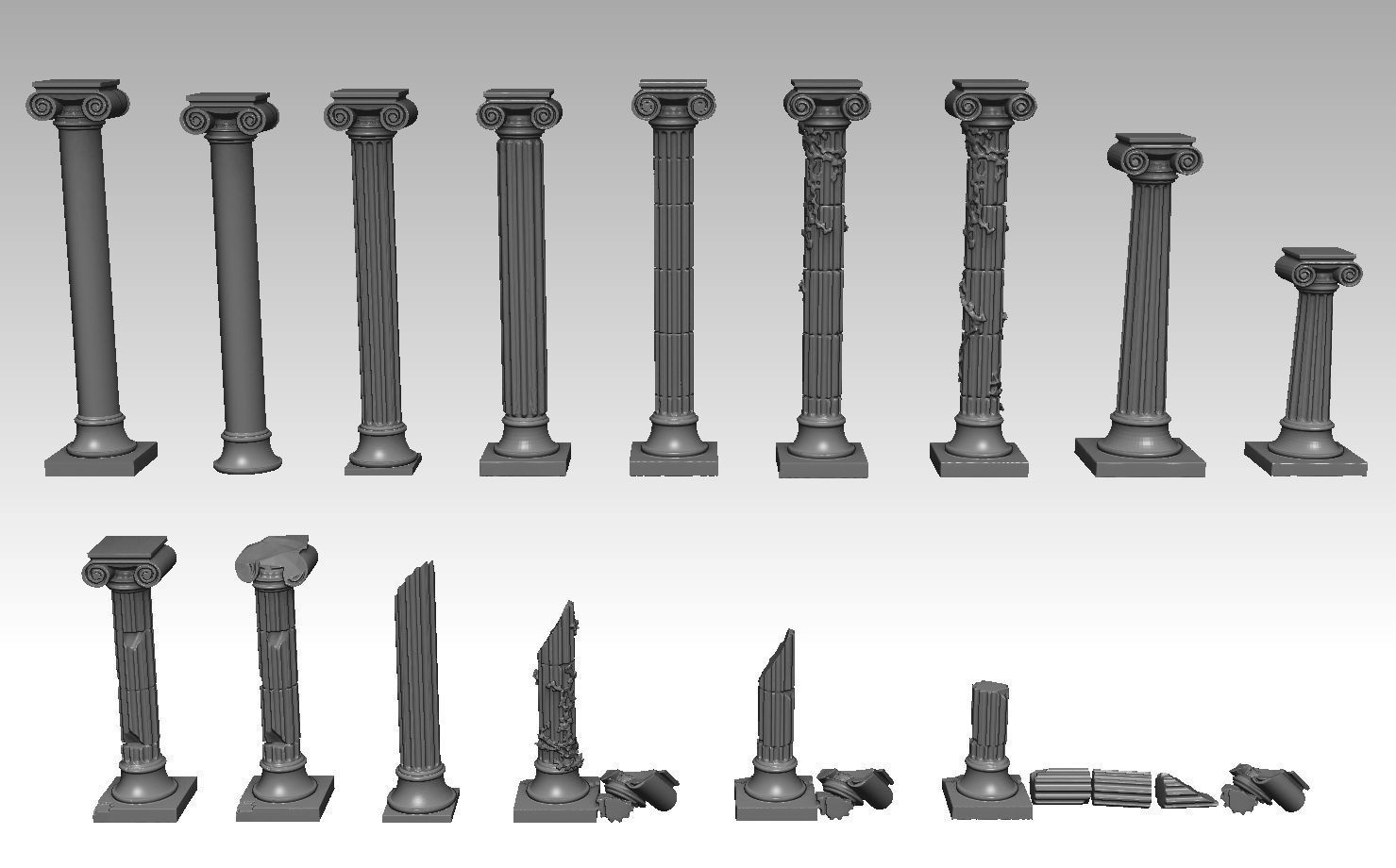 Roman Temple Builder ROYALTY FREE VERSION 3D print model_8