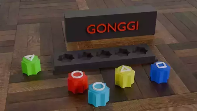 Squid Game - Gonggi  3D print model