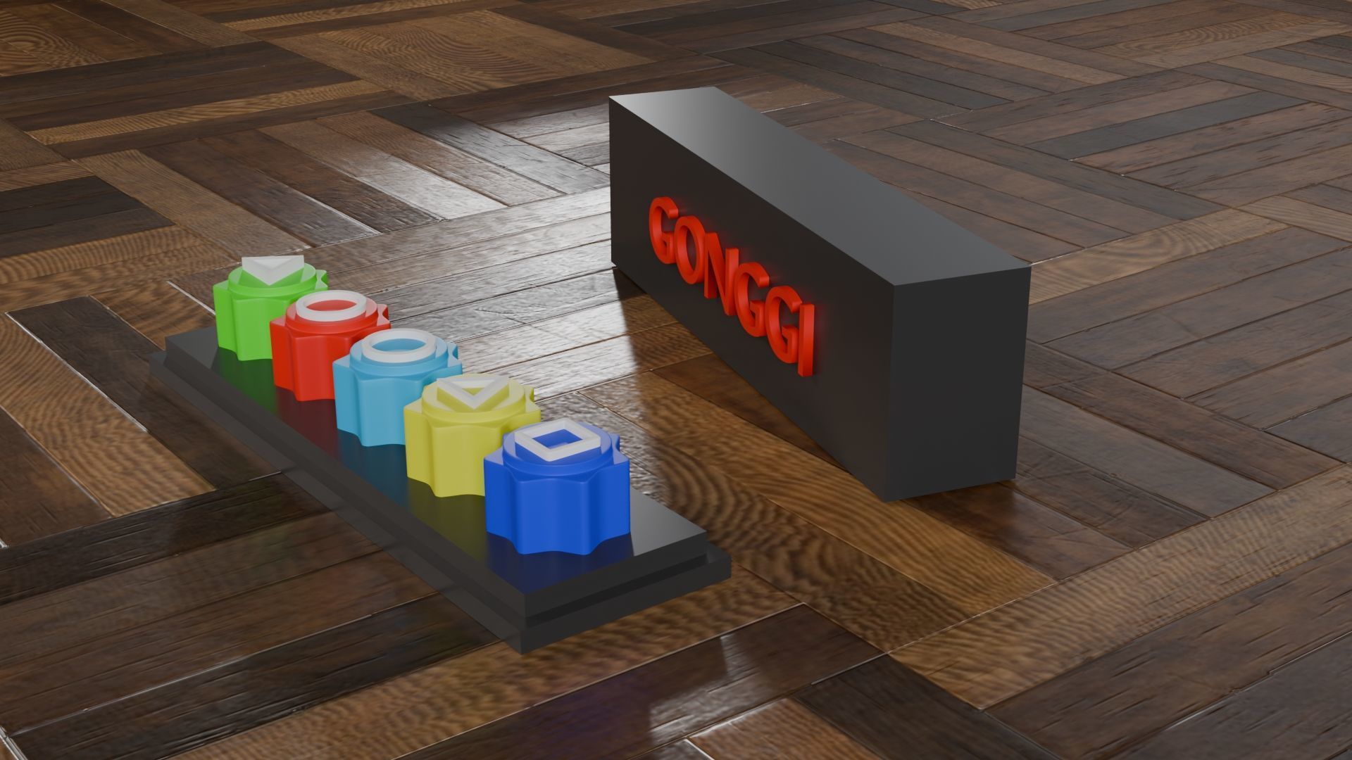 Squid Game - Gonggi 3D print model_3