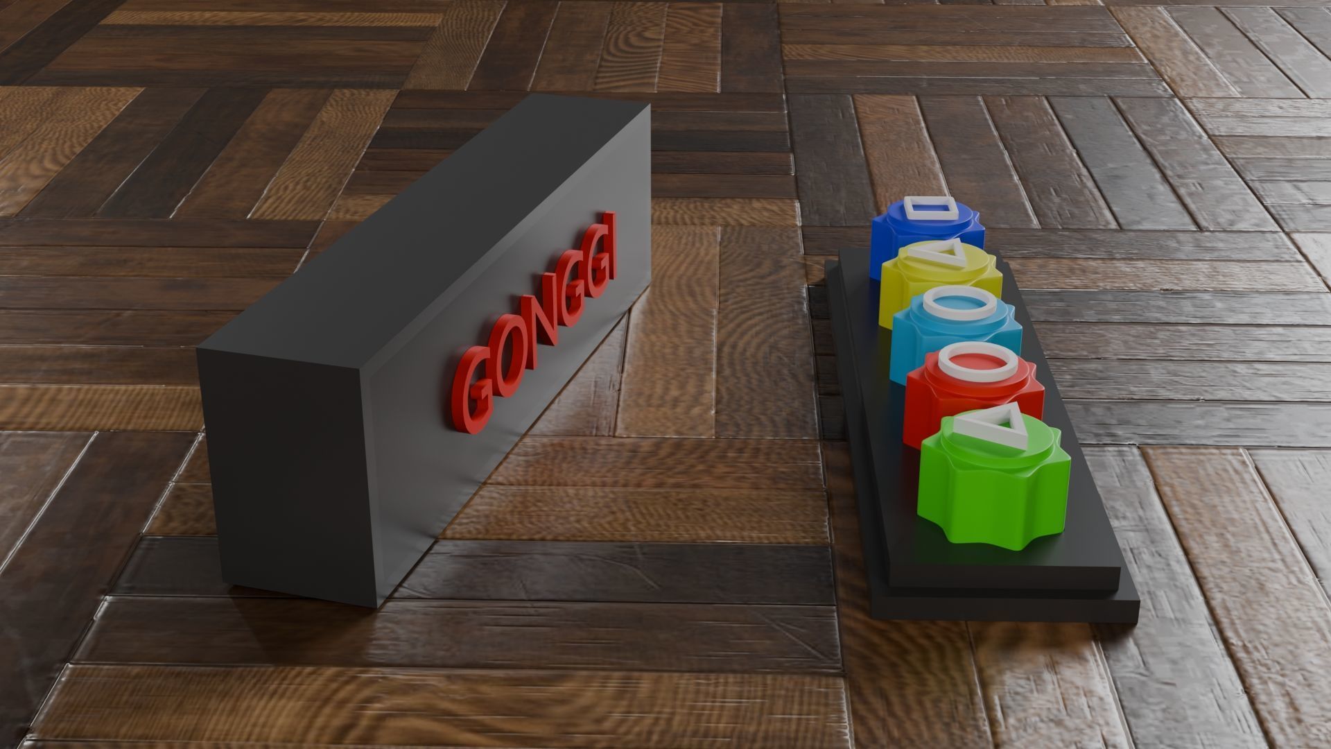 Squid Game - Gonggi 3D print model_7