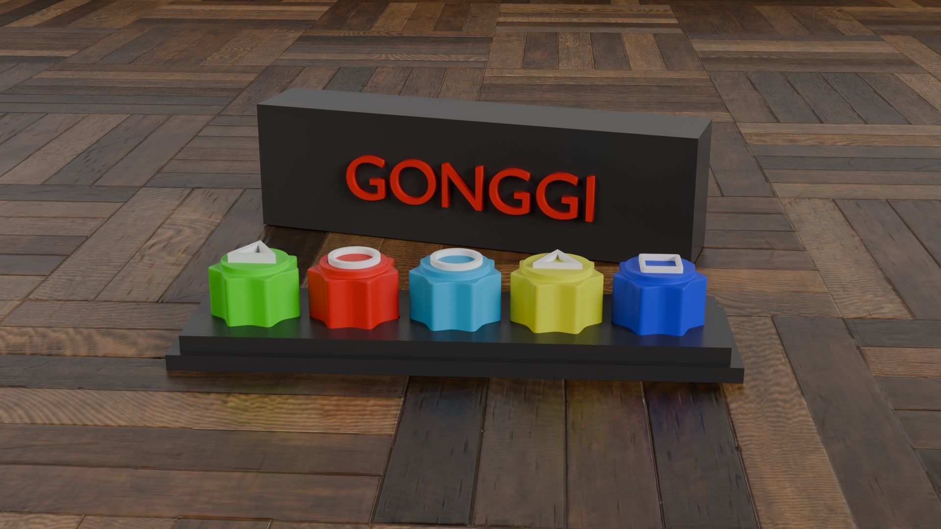 Squid Game - Gonggi 3D print model_2