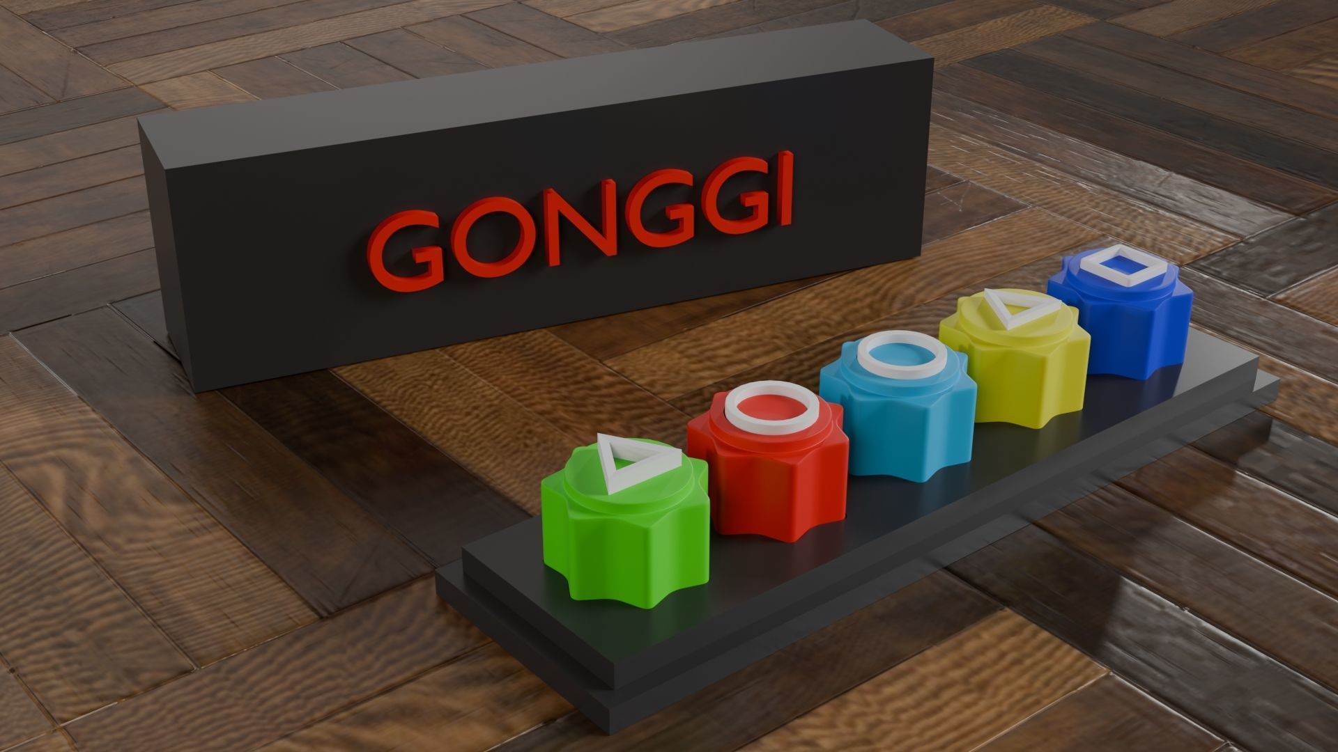 Squid Game - Gonggi 3D print model_1