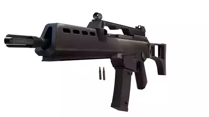 HK G36KV 3D Model High Detail Game Ready Rigged