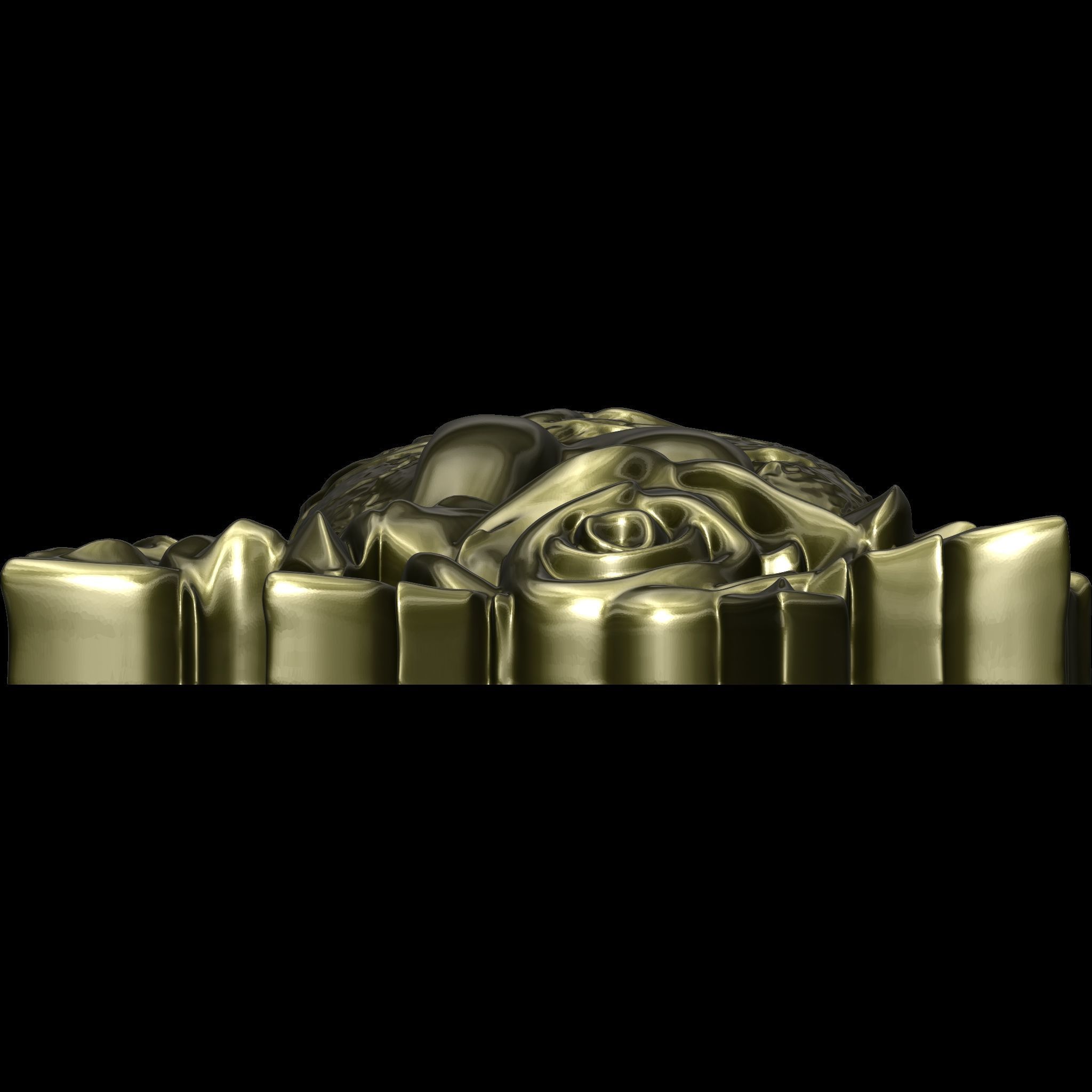 Eternal Rose Heart Pendant STL file for 3d printing or CNC 3D print model_6